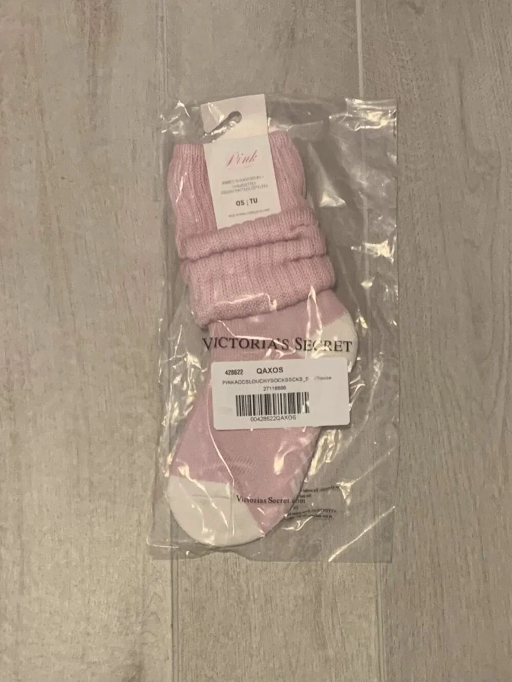 Victoria's Secret PINK Ribbed Slouch Socks Dollhouse Slouchy NWT